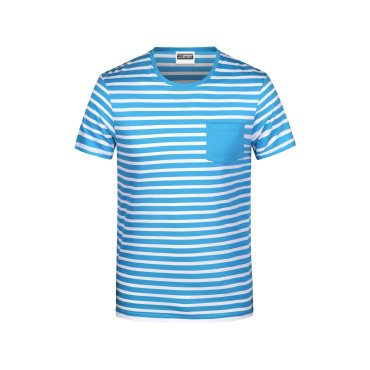 Camiseta de rayas orgánica hombre JN8028