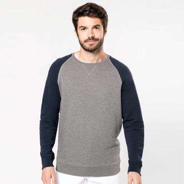 Sudadera reciclada Bi-color hombre K491