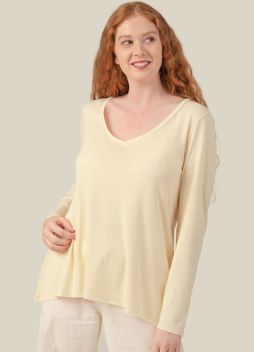 Womens Silk Long Sleeve Undershirt 