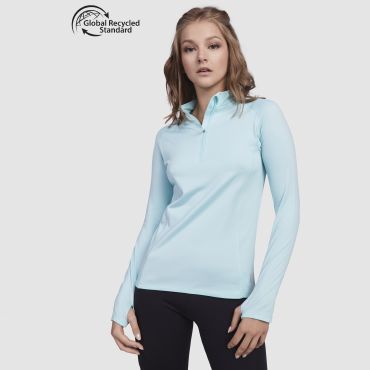 Sudadera deportiva media cremallera mujer Arlas