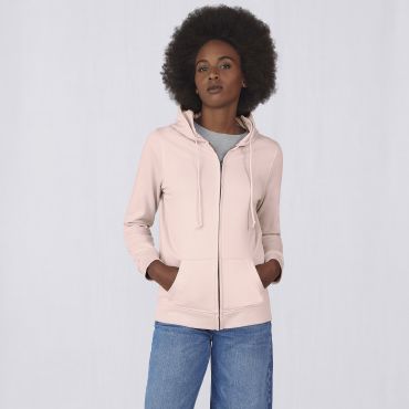 Sudadera con capucha y cremallera orgánica mujer Organic