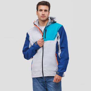 Softshell con capucha combinado unisex Combi Tri Hood 2