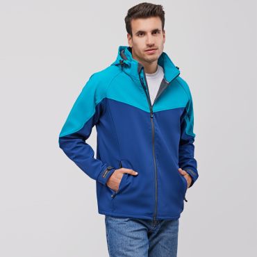 Softshell con capucha combinado unisex Combi Tri Hood