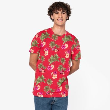 Camiseta estampada orgánica vegana hombre NS350