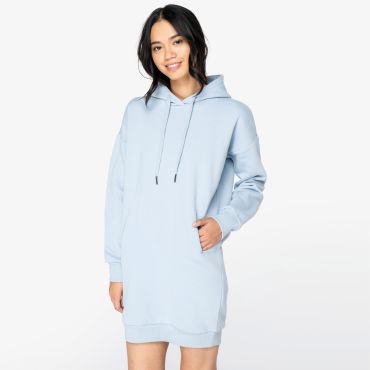 Vestido sudadera con capucha reciclado mujer NS5005