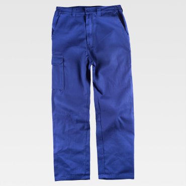 Pantalón de trabajo multibolsillos de algodón grueso unisex B1455