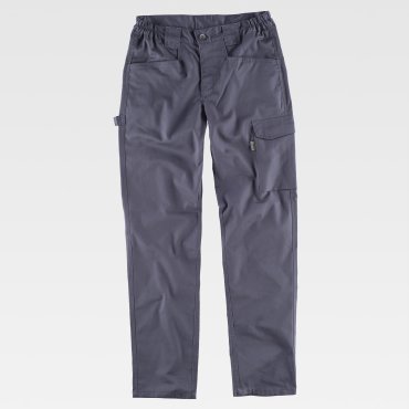 Pantalón de trabajo multibolsillos elástico unisex B4030