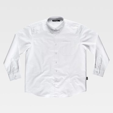 Camisa de trabajo oxford manga larga unisex B8400