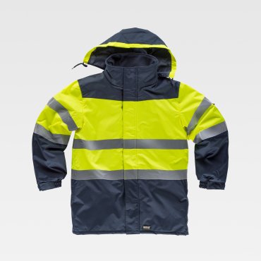 Parka de alta visibilidad con capucha unisex C3765