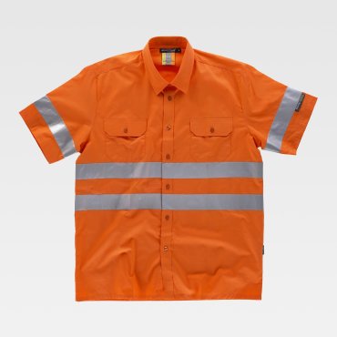 Camisa de trabajo de alta visibilidad manga corta unisex C3810