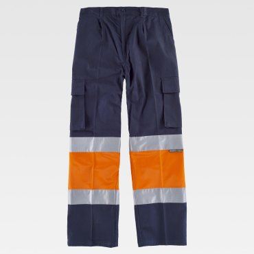 Pantalón de alta visibilidad multibolsillos unisex C4019