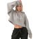 Sudadera crop con capucha oversize mujer Cropped. .