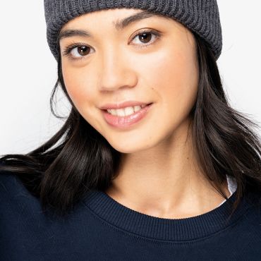 Gorro con vuelta eco-responsable unisex NS015