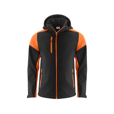 Chaqueta softshell con capucha desmontable reciclada hombre Prime Softshell