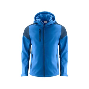 Chaqueta softshell con capucha desmontable reciclada hombre Prime Softshell