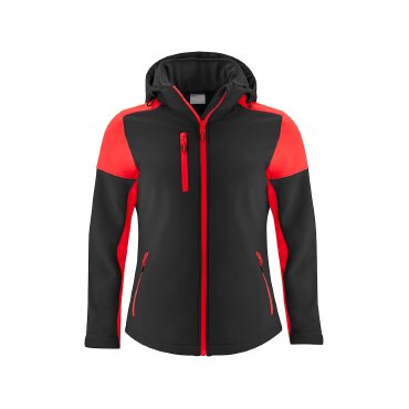 Chaqueta softshell con capucha desmontable reciclada mujer Prime Softshell Ladies