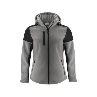 Chaqueta softshell con capucha desmontable reciclada mujer Prime Softshell Ladies