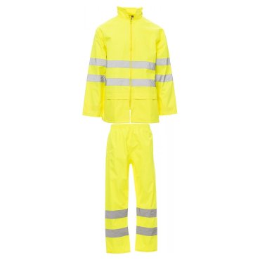 Traje de lluvia de alta visibilidad reflectante unisex Hi-Vi Rainset