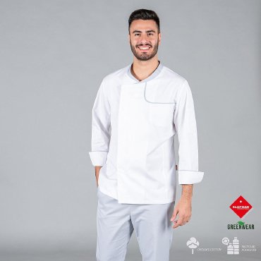 Chaqueta cocina manga larga reciclado-orgánico hombre Otero