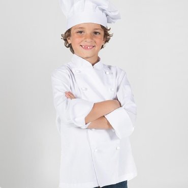 Chaqueta cocina manga larga niño Kid