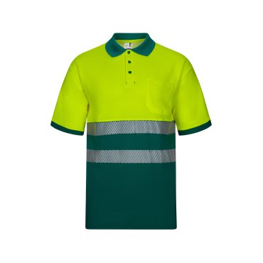 Polo alta visibilidad algodón bicolor unisex 305523