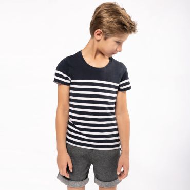 Camiseta marinera orgánica niño K3035