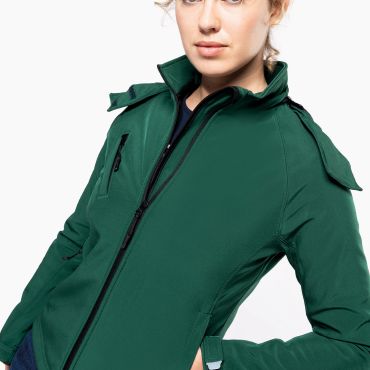 Chaqueta softshell con capucha mujer K414