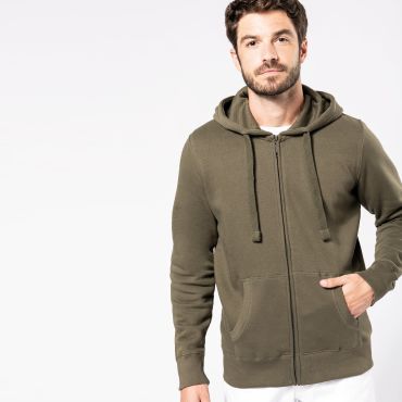 Sudadera con capucha y cremallera hombre K454