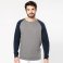 Sudadera reciclada Bi-color hombre K491. .