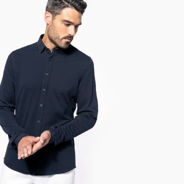 Camisa piqué manga larga hombre K508