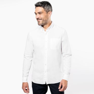 Camisa Oxford manga larga hombre K516