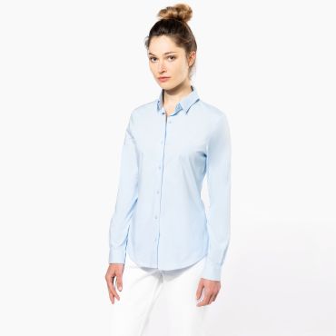 Camisa strech manga larga mujer K530