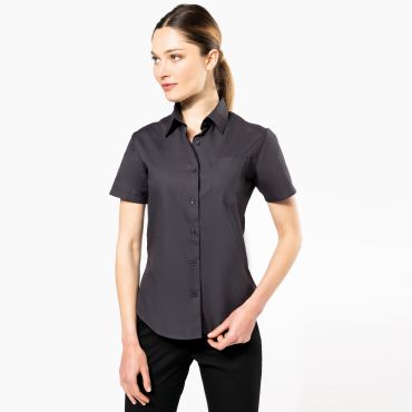 Camisa manga corta popelina mujer K544