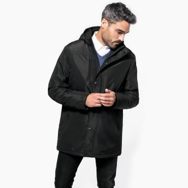 Parka con capucha desmontable hombre K656