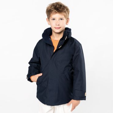 Parka con capucha niño K696