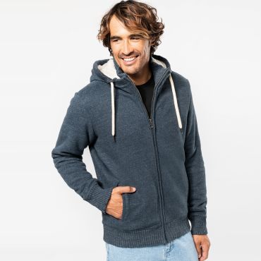 Sudadera con capucha y cremallera vintage hombre KV2312