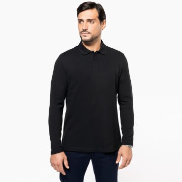 Polo manga larga algodón Supima hombre PK202