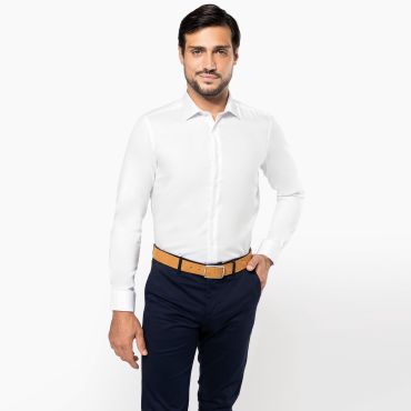 Camisa Oxford manga larga hombre PK502