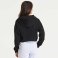 Sudadera crop con capucha y cremallera orgánica mujer Girlie Fashion Cropped Zoodie JH065. .