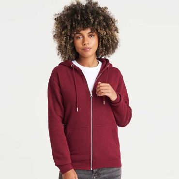 Sudadera con capucha y cremallera orgánica unisex Organic Zoodie JH250