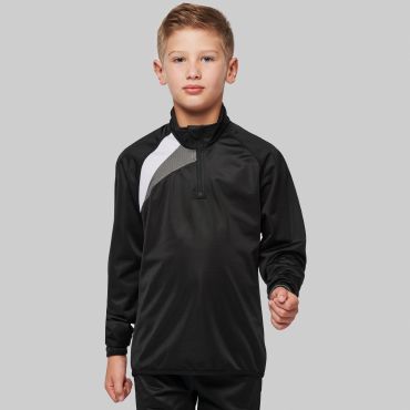 Sudadera media cremallera deportiva niño PA329