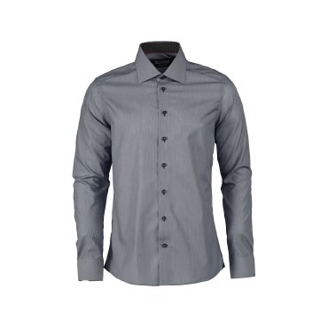 Camisa de rayas de manga larga slim hombre Red Bow 24