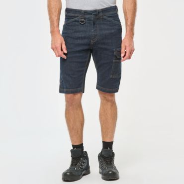 Bermuda de trabajo denim multibolsillos hombre WK715