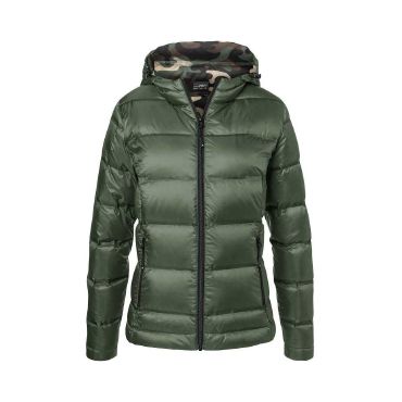 Plumífero con capucha mujer Ladies' Hooded Down Jacket