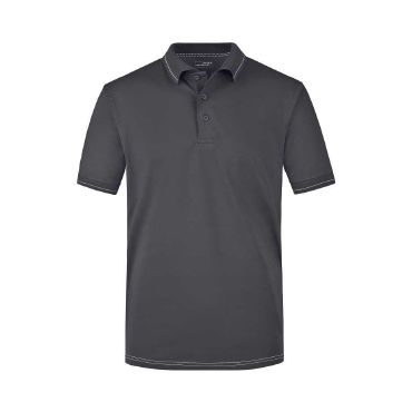 Polo cuello con rayas hombre Men's Elastic Polo