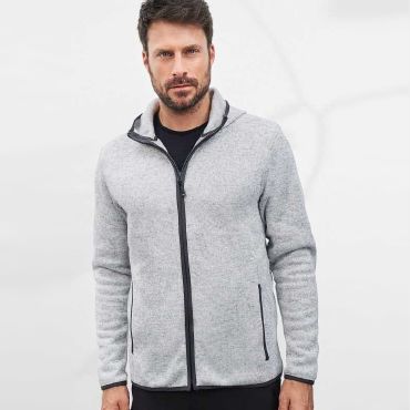 Chaqueta polar con capucha hombre Men's Knitted Fleece Hoody