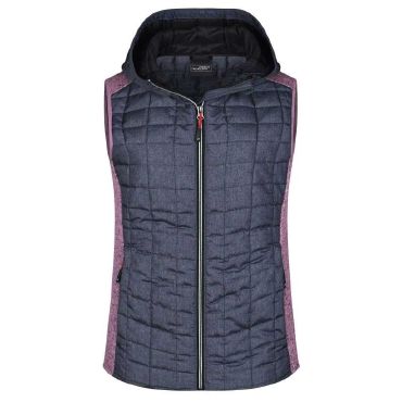 Chaleco acolchado con capucha mujer Ladies' Knitted Hybrid Vest