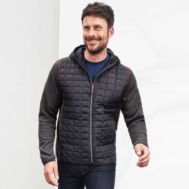 Chaqueta con capucha híbrida hombre Men's Knitted Hybrid Jacket