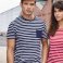 Camiseta de rayas orgánica hombre Men's T-Shirt Striped. .