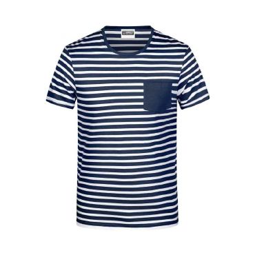 Camiseta de rayas orgánica hombre Men's T-Shirt Striped